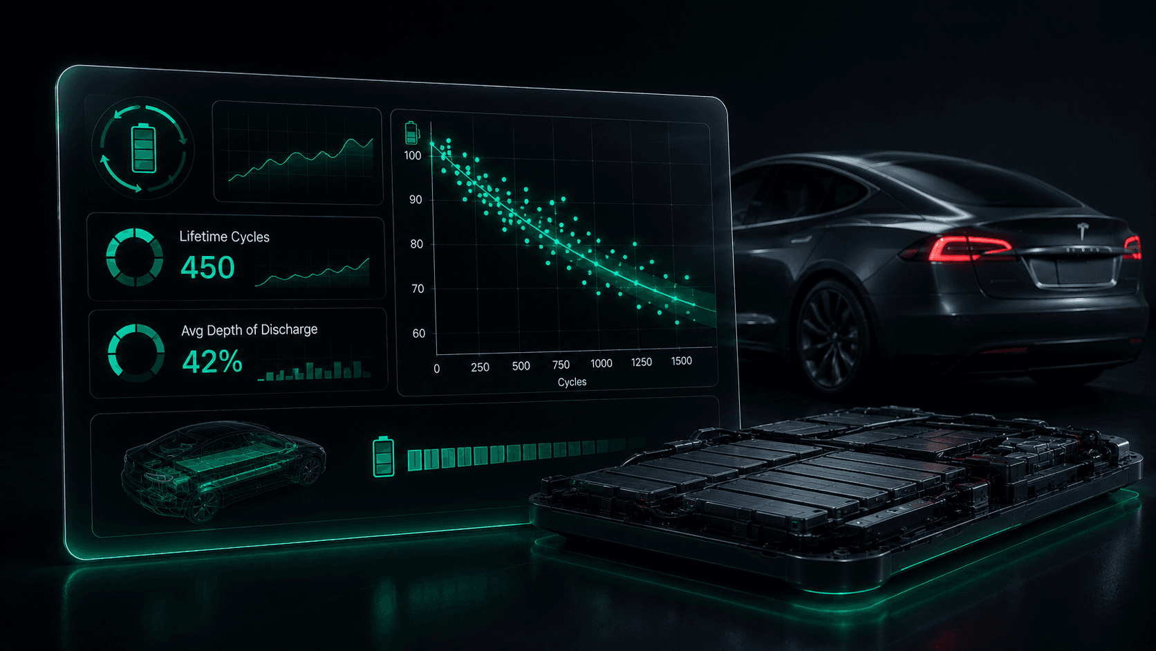 Tesla Usable Capacity Explained cover from BatteryDr: Tesla Battery Care