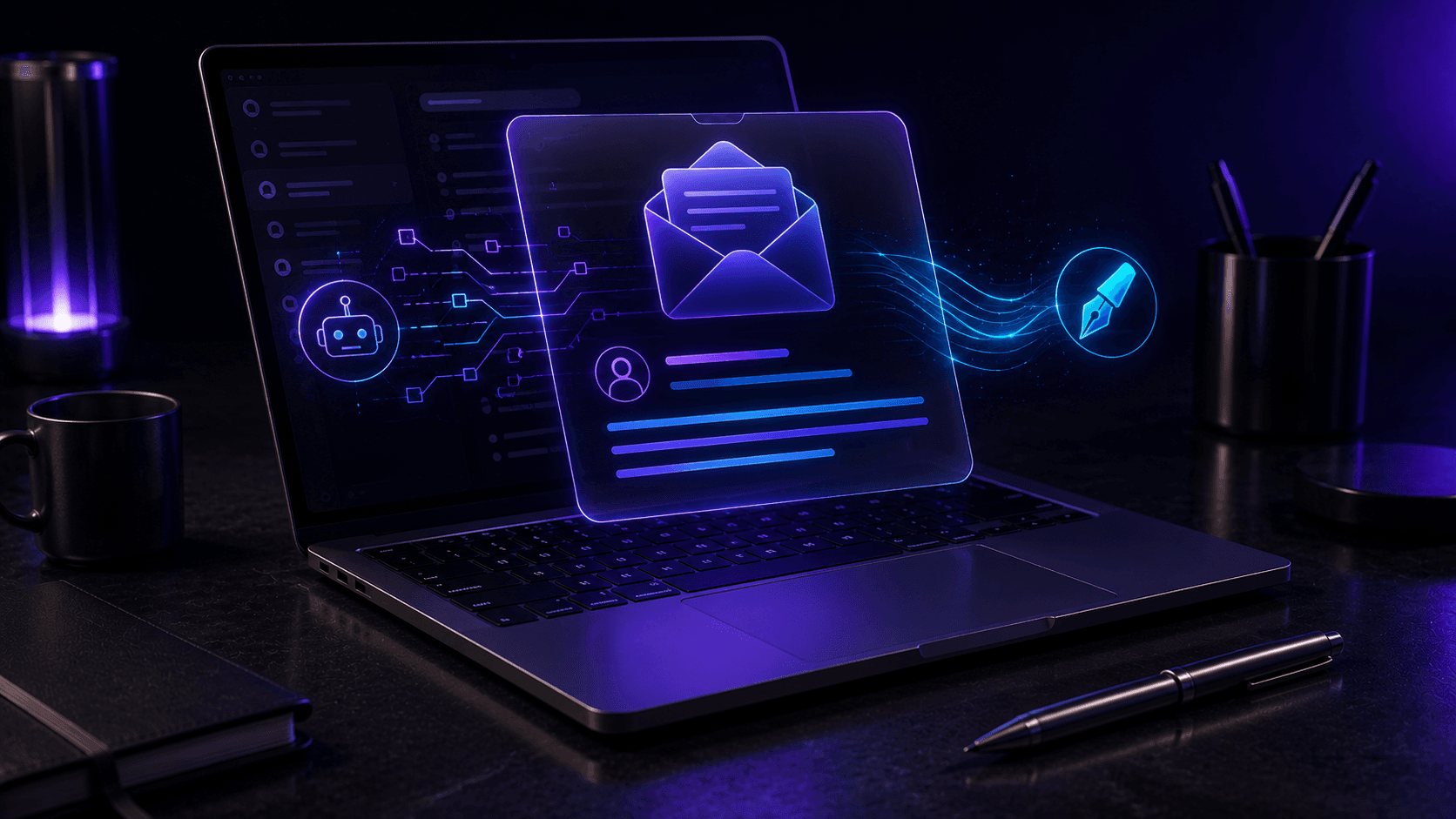 How to Use an AI Email Writing Assistant Without Sounding Robotic cover from Chat Genie