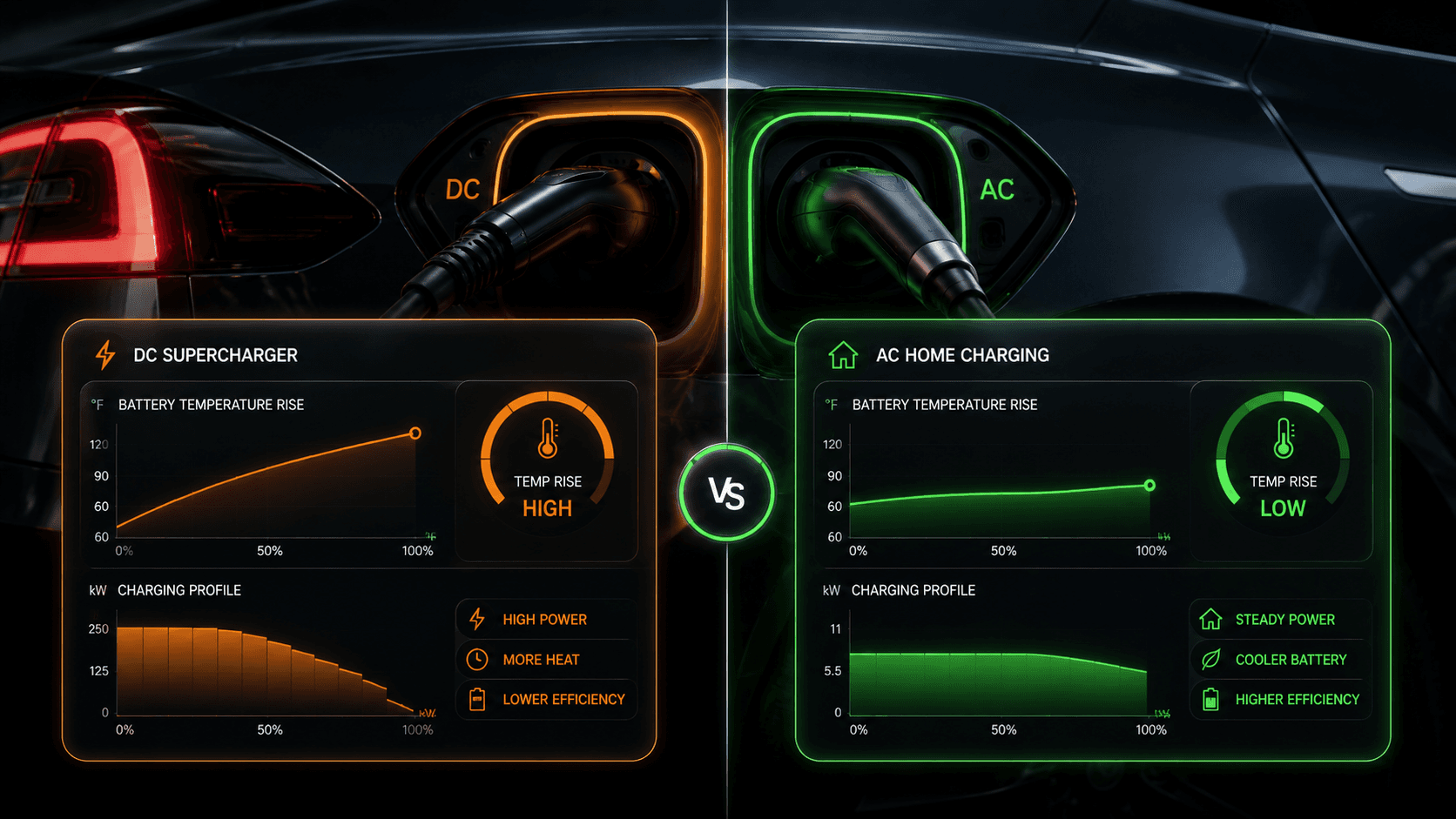 Tesla Supercharger vs Home Charging cover from Tesla App – Elvee