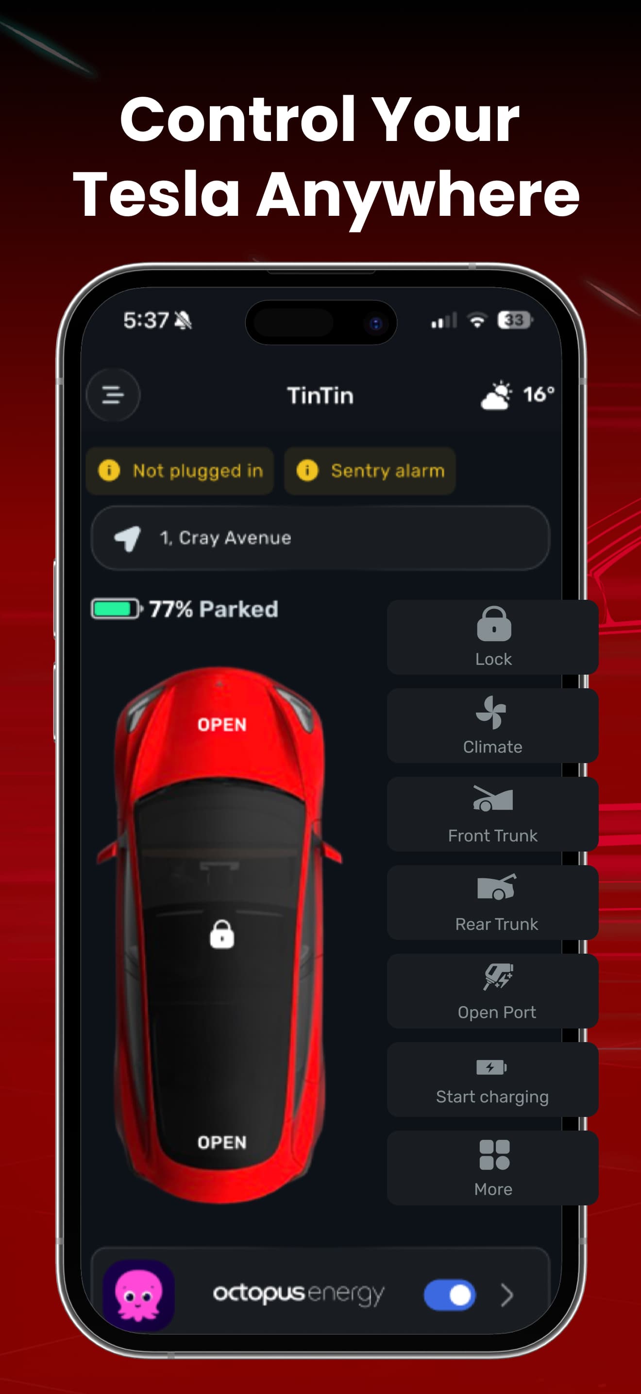 Tesla App – Elvee screenshot