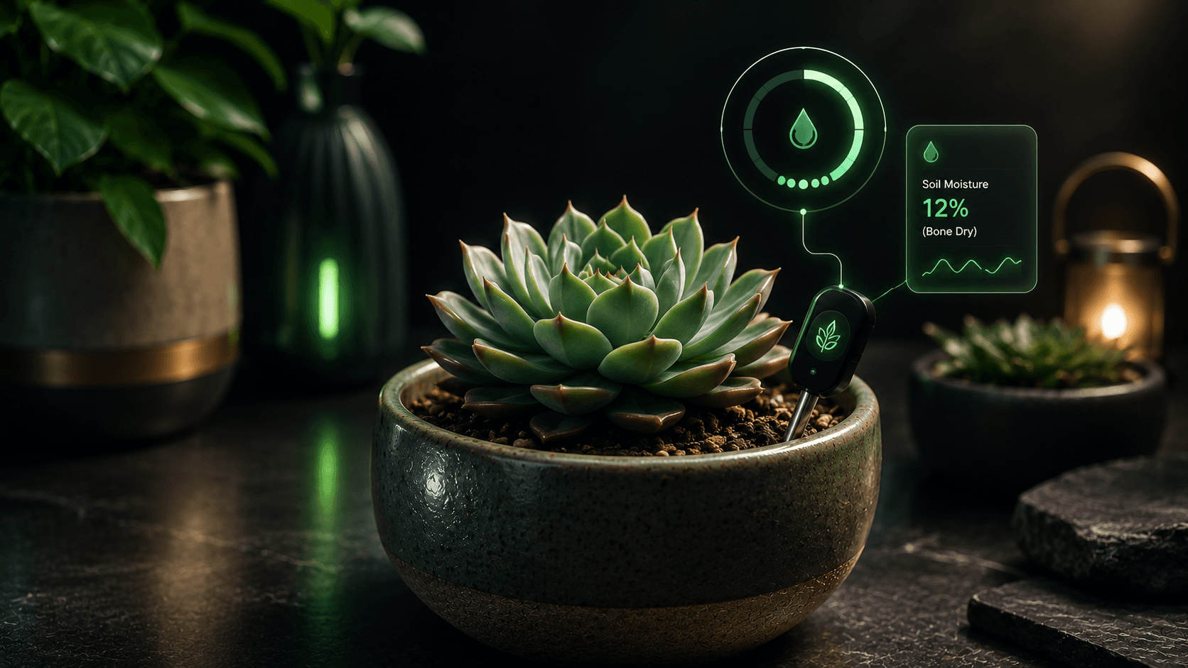 Watering Succulents With Soil-Check Reminders cover from Water Planter: Plant Care