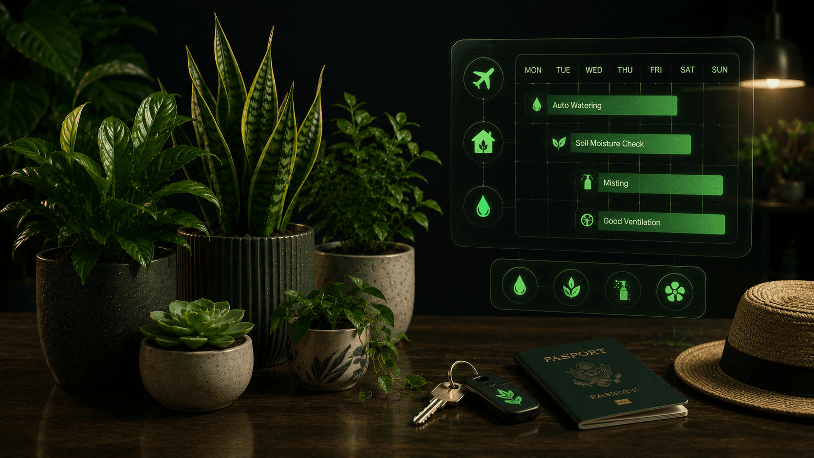 Vacation Plant Care Reminders Before You Travel cover from Water Planter: Plant Care
